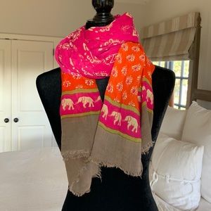 🟣 BOGO! Gorgeous Lightweight Bright Scarf with Elephants